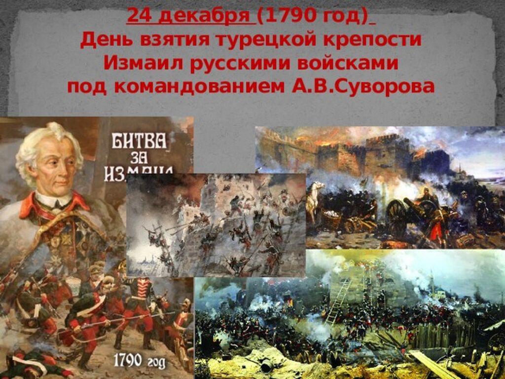 Взятие турецкой крепости измаил русскими войсками под командованием суворова презентация