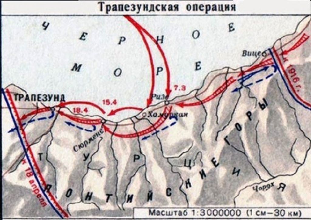 Карта кавказский фронт первой мировой войны