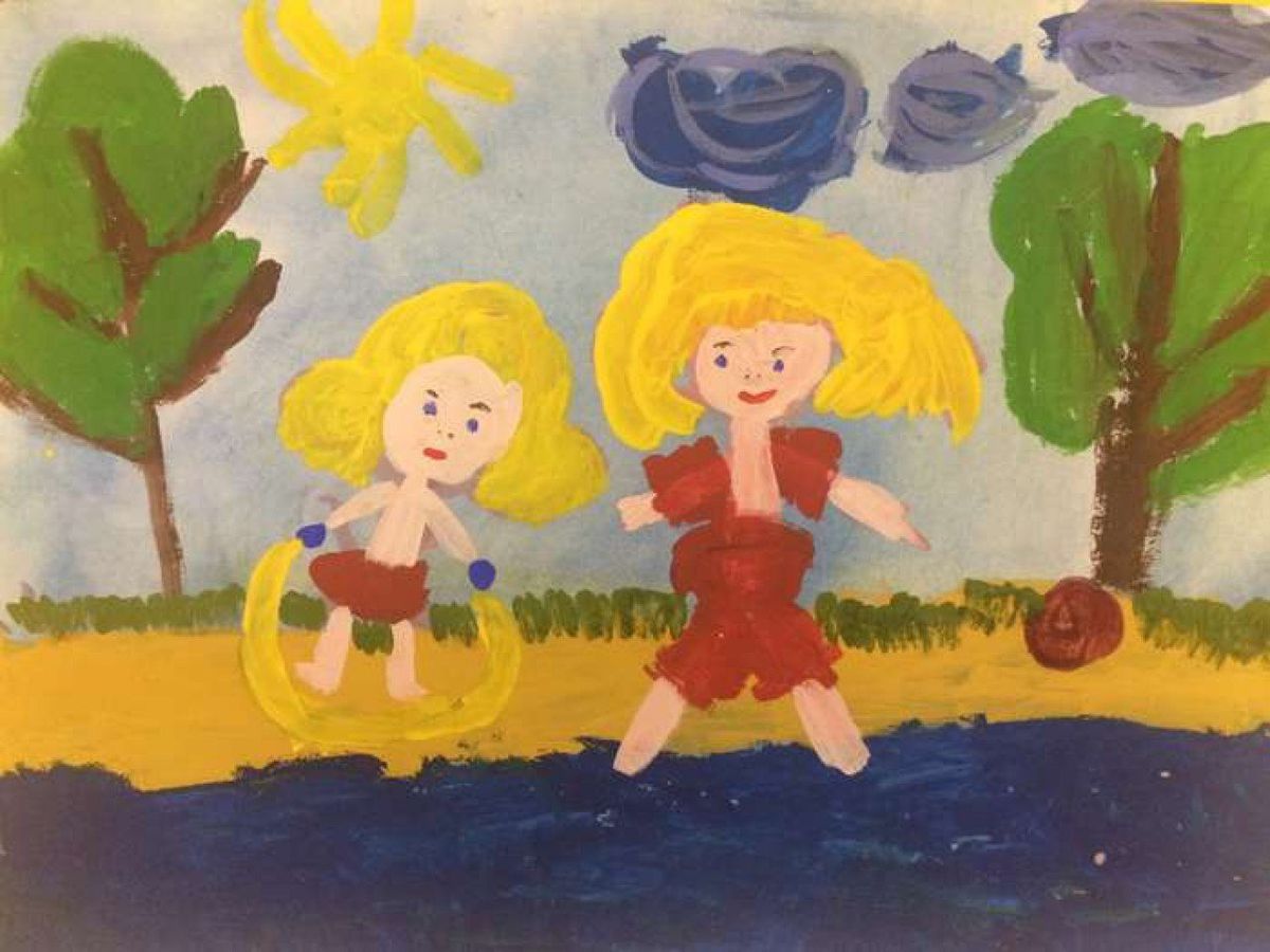 Летние забавы рисунок для детей