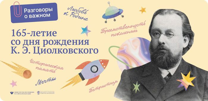 «165-летие со дня рождения К. Э. Циолковского»