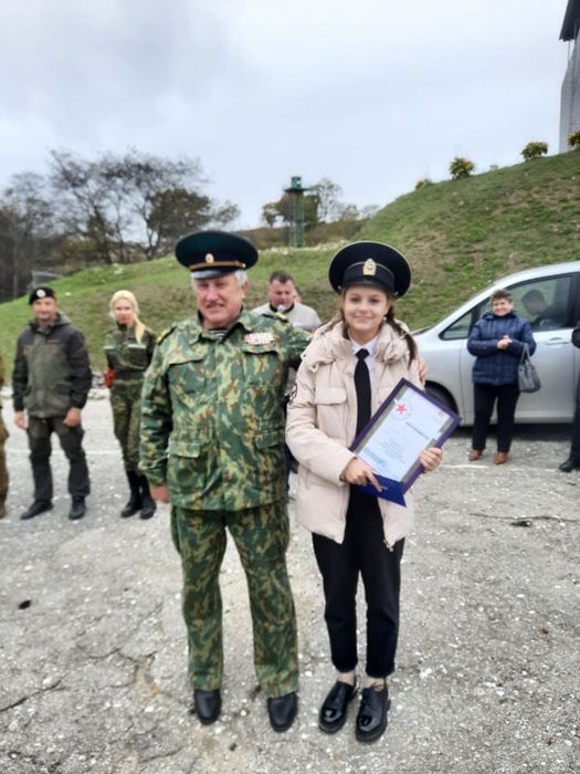 Награда  "Лучший командир" Ангелине Рыковой